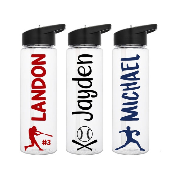 Baseball Water Bottle, Boys Sports Bottle, Baseball Player Gift, Team  Gifts, Teen Sports Gift, Coach Gift 