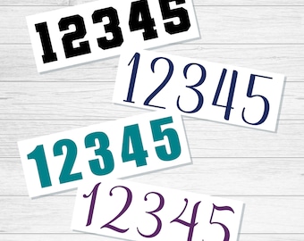 Set of Vinyl Number Decals, Table Numbers, Classroom Organization
