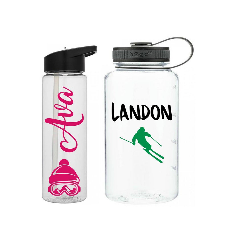 Gift for Skier Skiing Water Bottle Ski Trip Gifts Custom Etsy