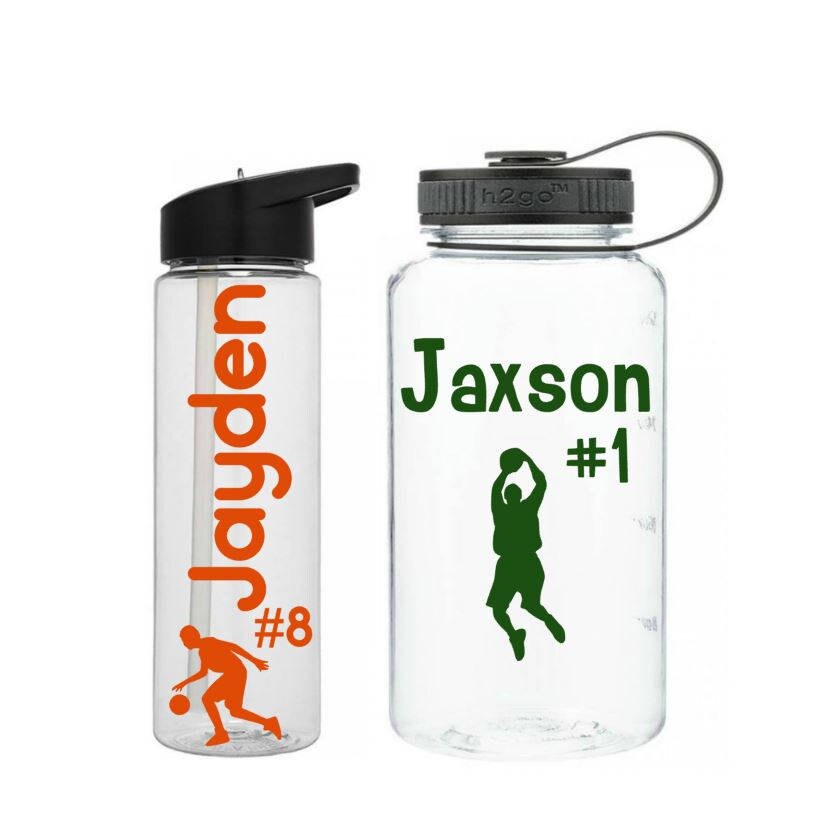 Basketball Water Bottle Boys Basketball Gift Team Gifts Etsy