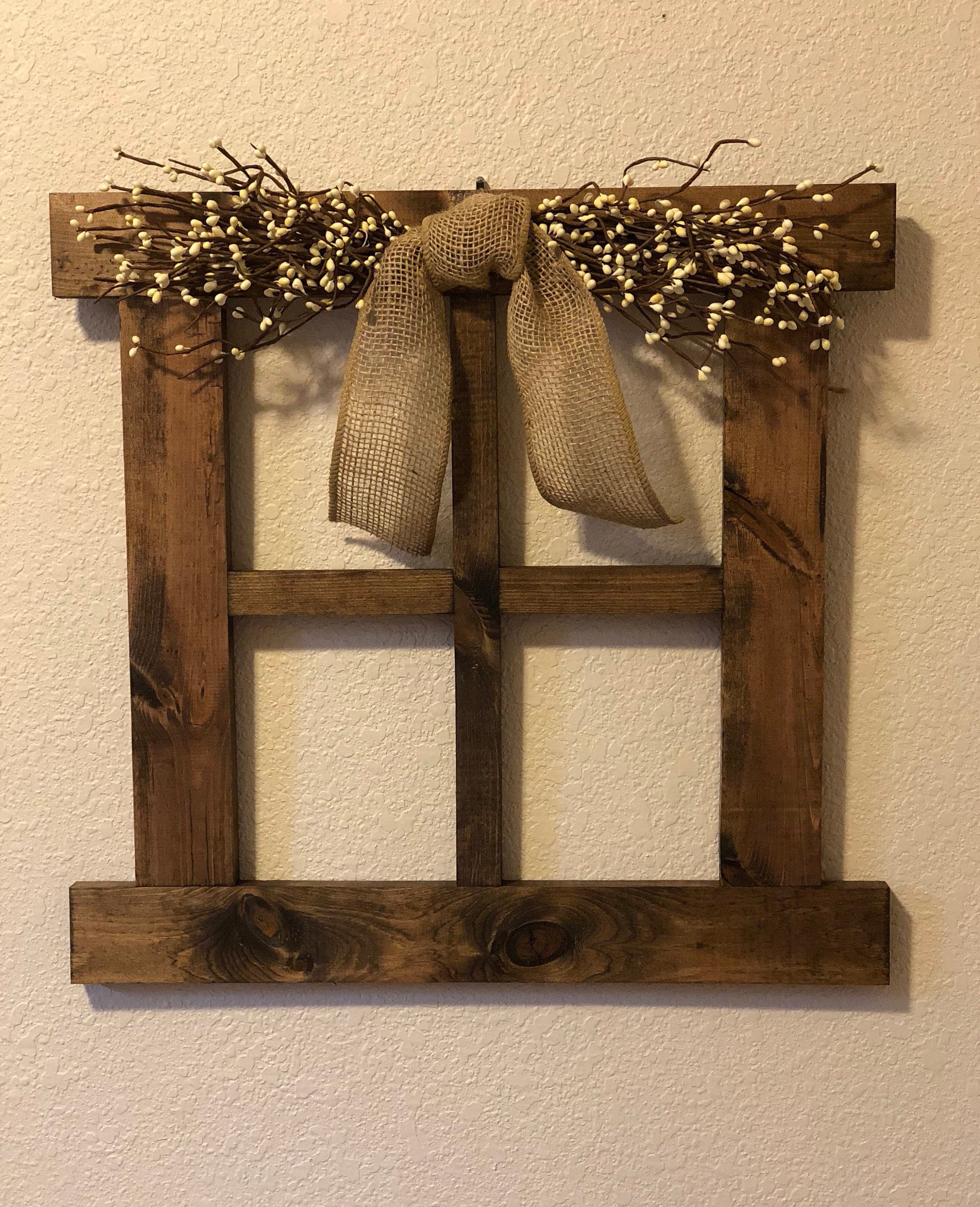 Large primitive rustic wall decor Decor for living room Etsy