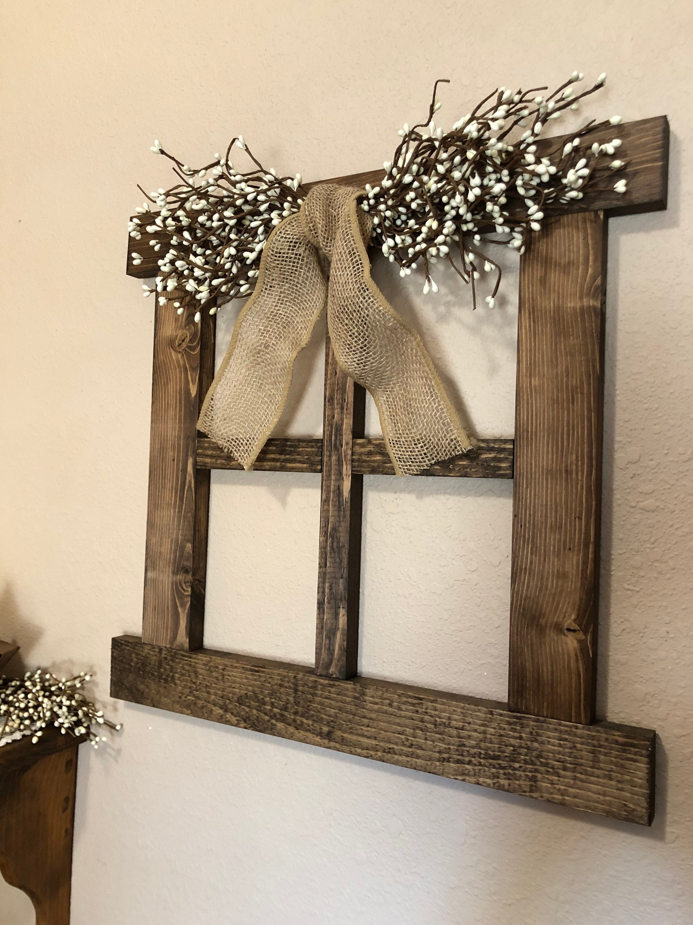 Large rustic wall decor Primitive wall decor for living room Etsy