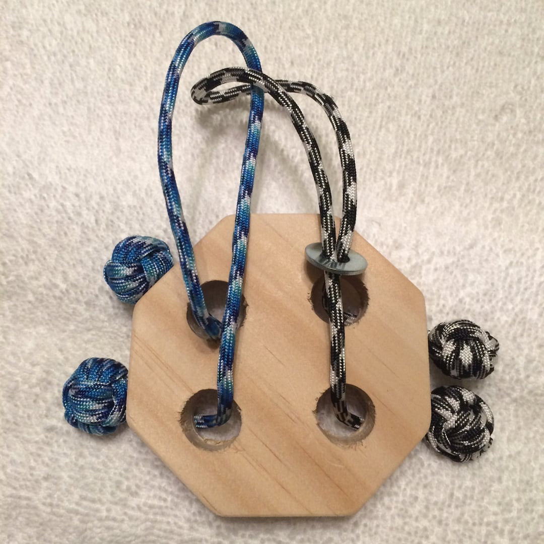 Octagon Twoloop & Washer Puzzle Etsy