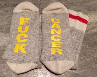 Fuck .... Cancer (Word Socks) Sarcoma and Bone Cancer