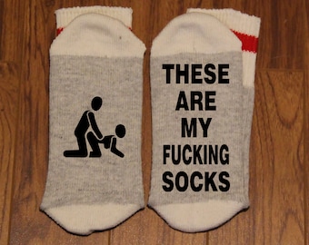 These Are My Fucking Socks (Word Socks - Funny Socks - Novelty Socks)