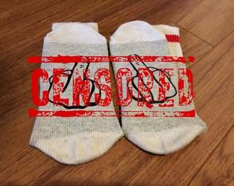 F You ... F You (Word Socks - Funny Socks - Novelty Socks) - With Middle Finger on both Socks