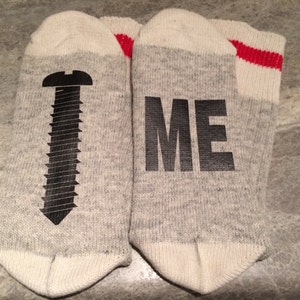 Screw ... Me (Word Socks - Funny Socks - Novelty Socks)