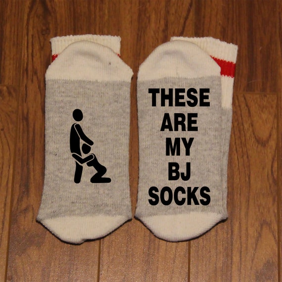 These Are My BJ Socks word Socks Funny Socks Novelty Socks 