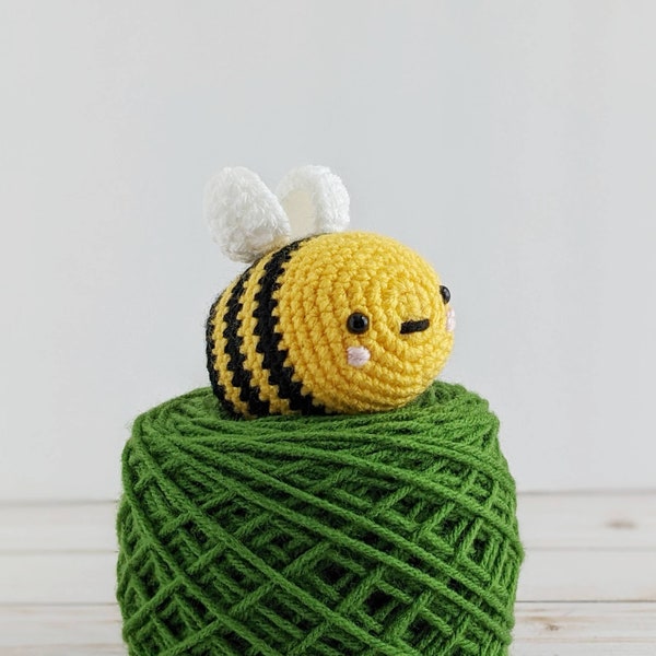 Little Crochet Bee, Small Bee Amigurumi, Stuffed Bumblebee Plush, Handmade Gift, Southern Paragon