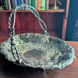 Antique Silverplate Bride’s Basket | Victorian Quadruple Plate by Eureka Silver Co. | Ornate 19th Century Wedding Centerpiece