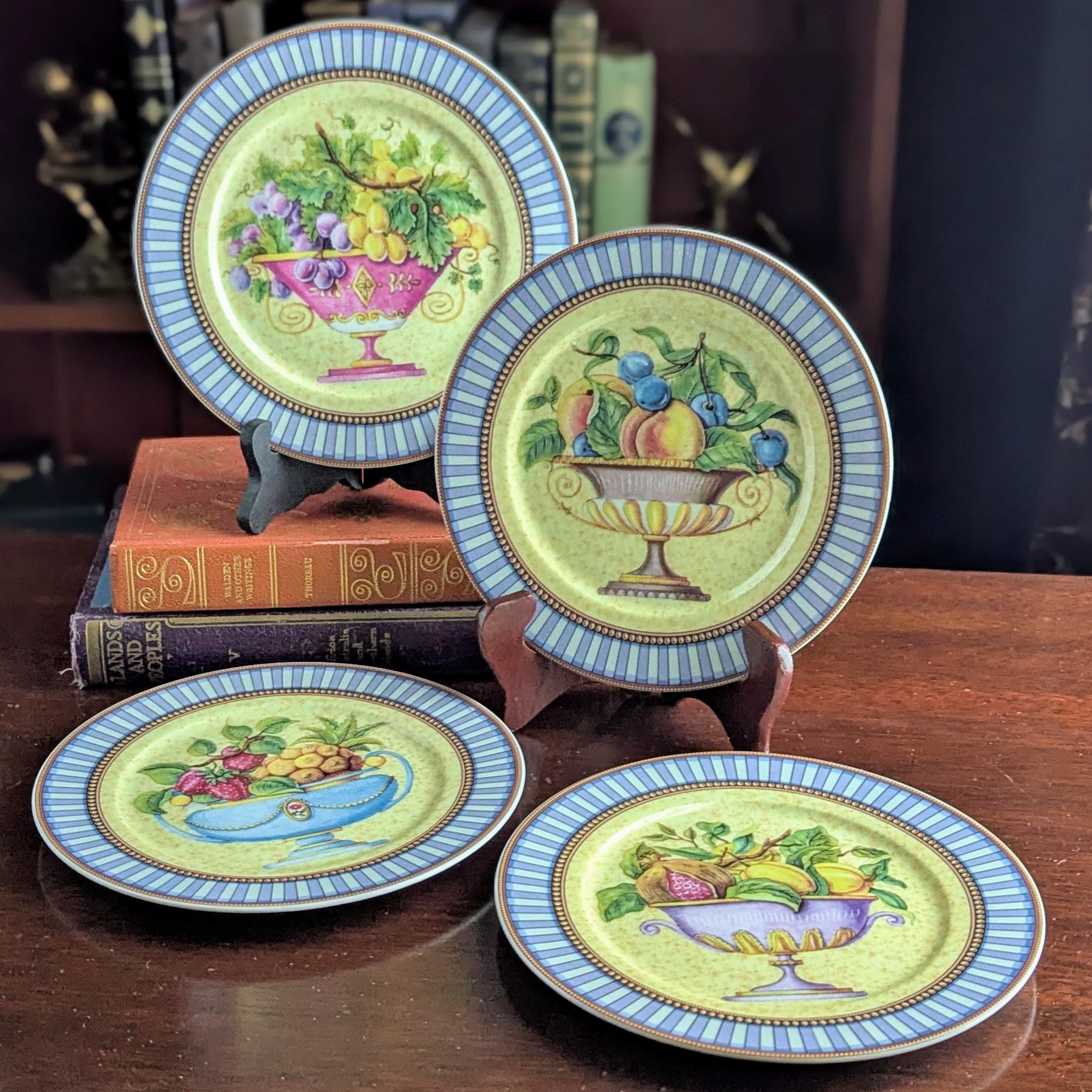 Godinger Floral Accent Dish – Pearlized Serving Plate For Desserts, Appetizers, Salad (10.4 Inches) - View #6