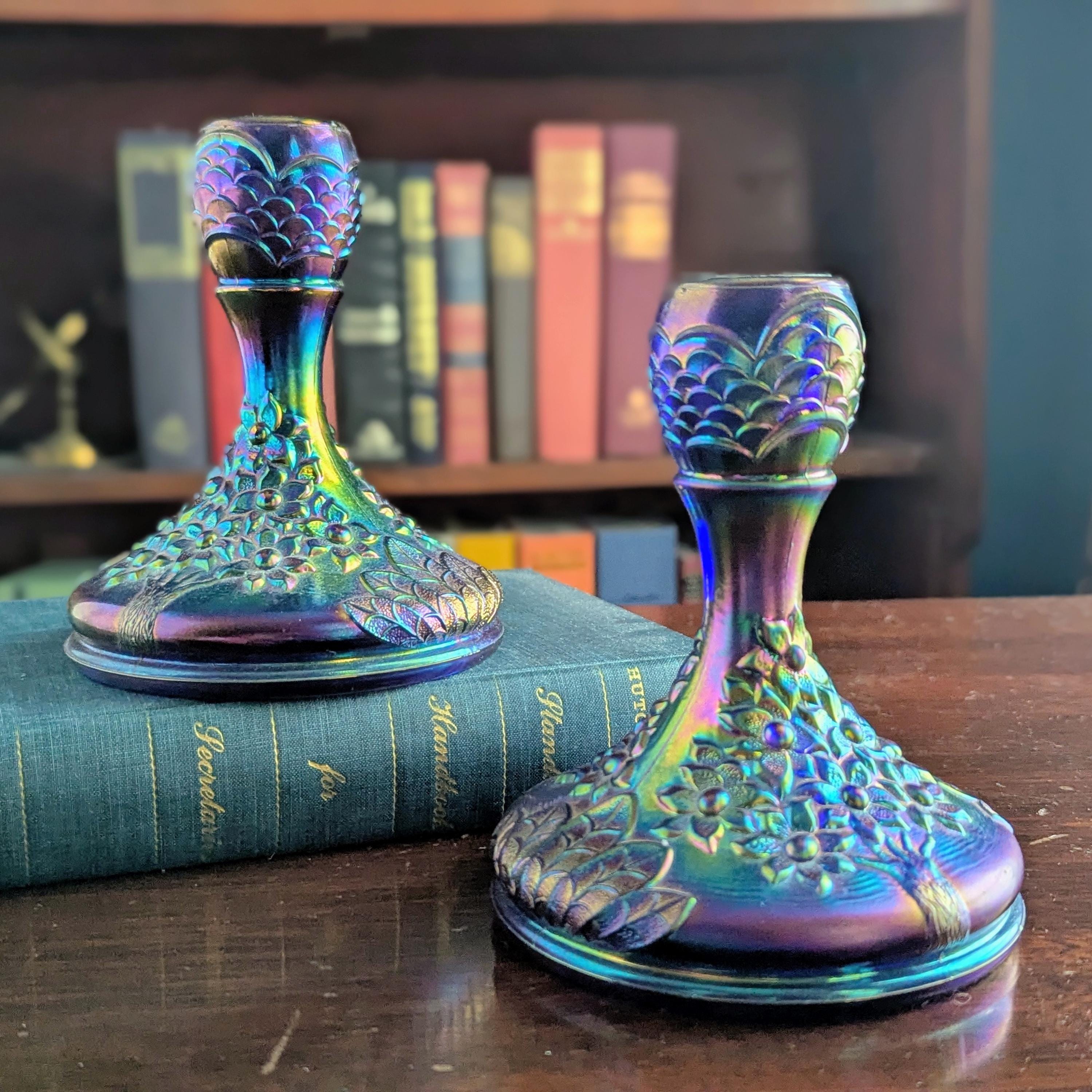 フェントン　1940年　（火屋）ランプシェード　コバルトブルー Fenton Cobalt Blue Lamps - Etsy