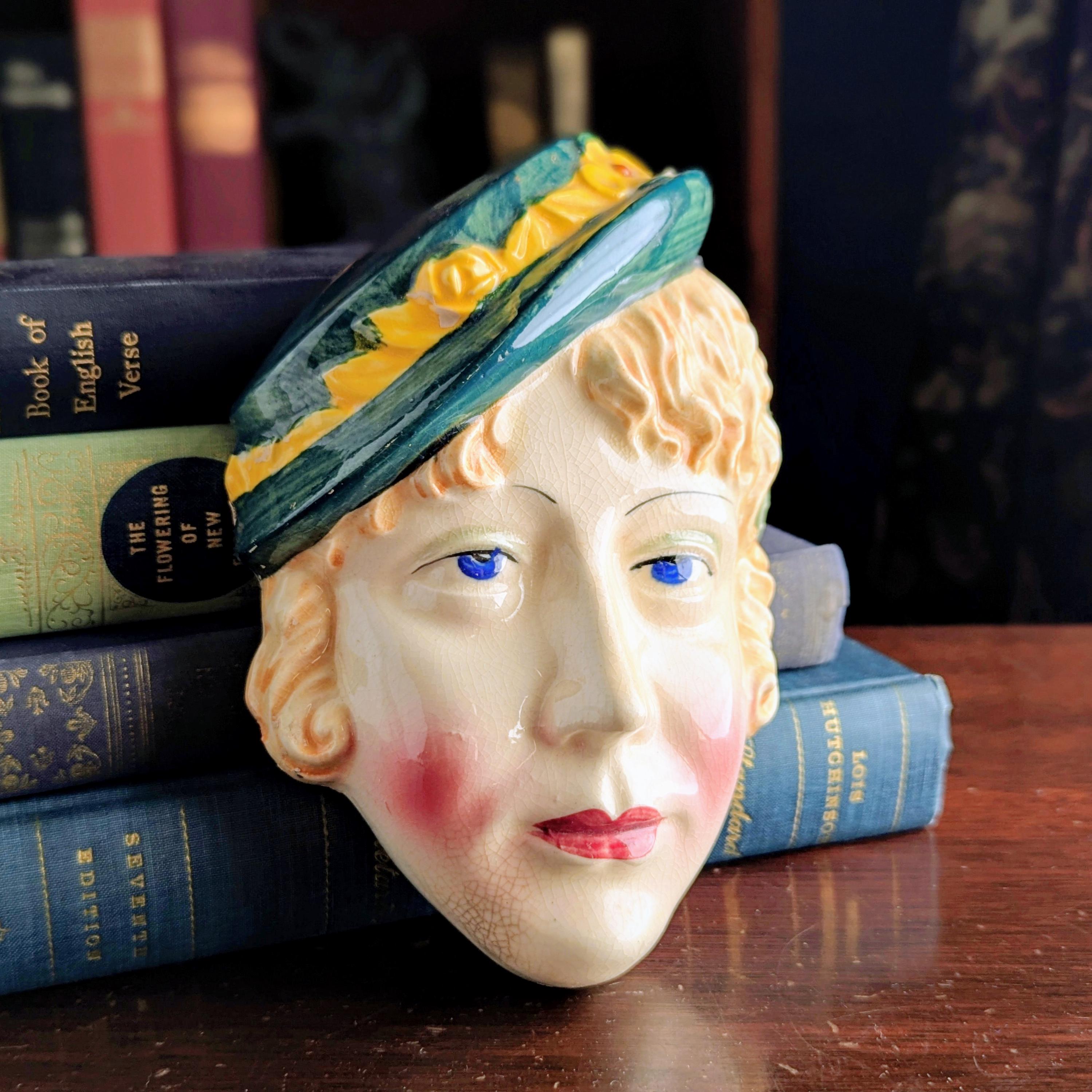 1940s Lady Head Vase - Etsy