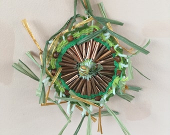 Copper Mandala Weaving