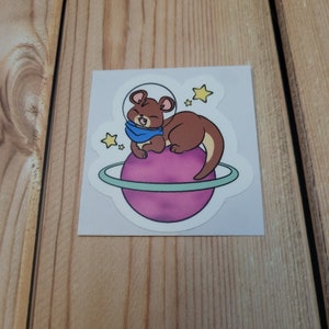 Otter Space Sticker