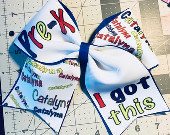 Cheer bow, back to school bow, back to school cheer bow, back to school bows, cheer bows, custom cheer bows