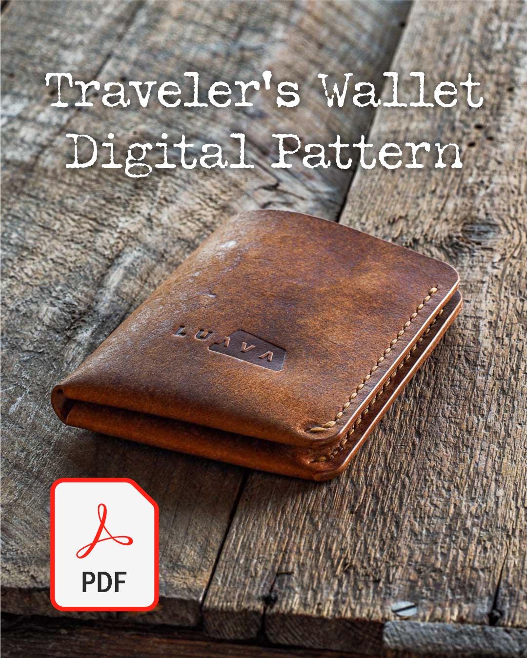 Traverel's Wallet PDF Pattern: Bifold Leather Card Wallet Template, DIY ...