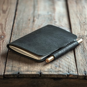 Luava handmade leatherjournal black