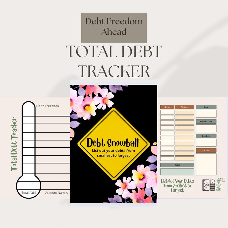 Debt Snowball Workbook - Etsy