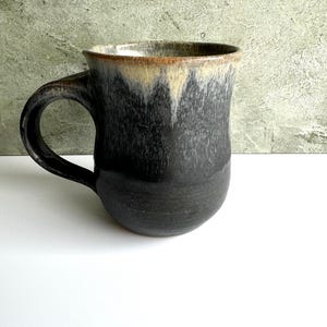 Handmade Large Black Stoneware Mug