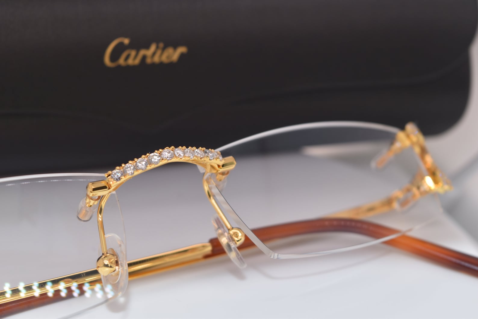 all black cartier glasses