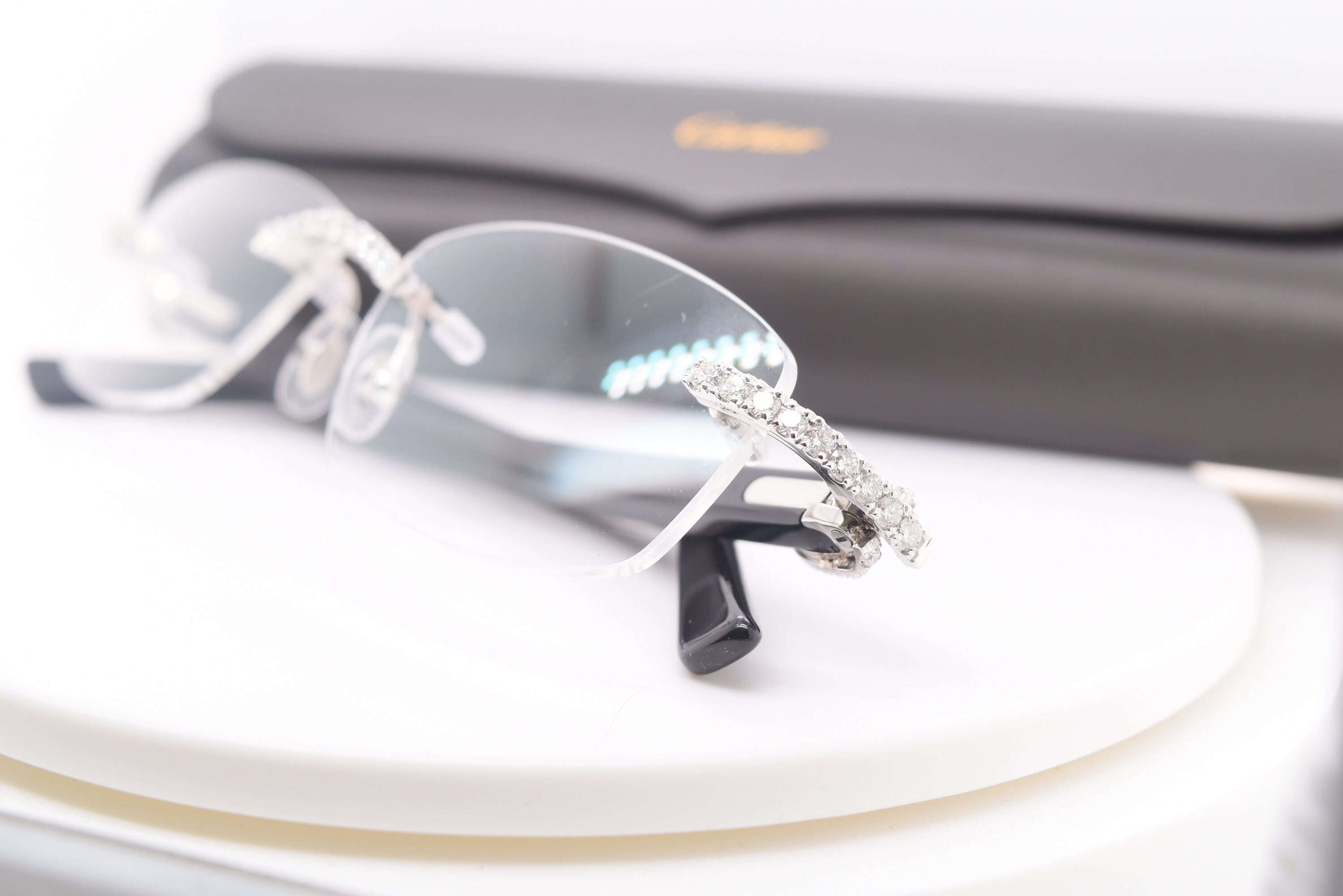 3.50CT Bust Down Cartier Glasses Custom Diamond Cartier Frames Etsy