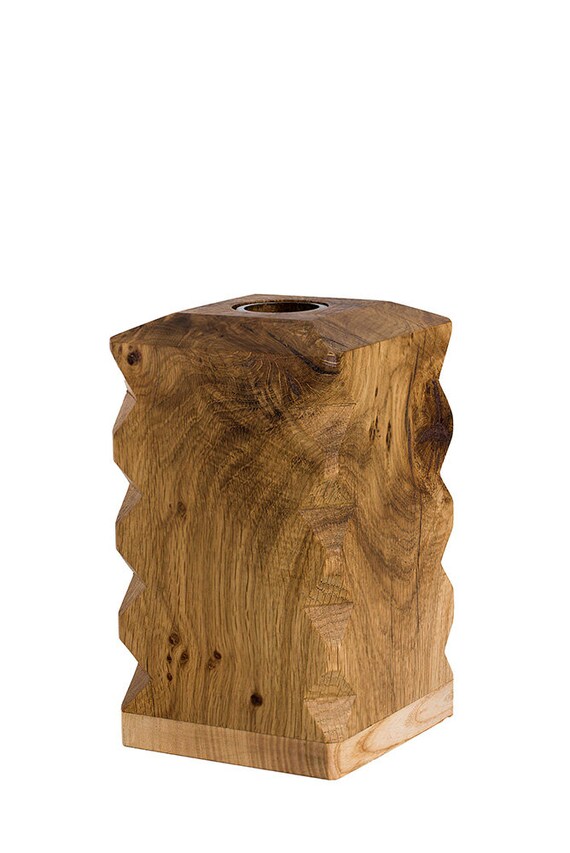 Unique Square Wood Vase cryptoinfosys