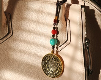 Colorful Braided Dorjee Car Hanging Amulet 