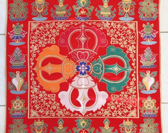 Tibetan Buddhist Silk Brocade Altar Cloth, 28