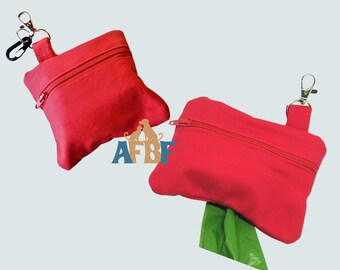 Colorful Dog Poop Bag Holder: Handmade Cotton Waste Dispenser