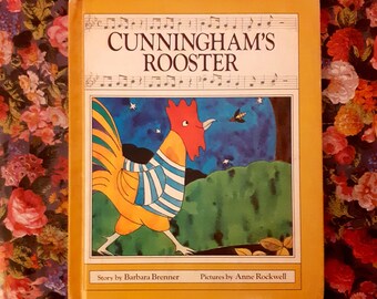 Vintage Children's Book ~ Hardcover ~ Cunningham's Rooster by Barbara Brenner ~ Published by Jenson Books Inc ~ 1984