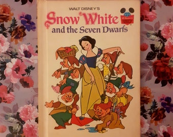 Vintage Children's Book ~ Hardcover ~ Disney's Wonderful World Of Reading: Snow White and the Seven Dwarfs ~ 1973