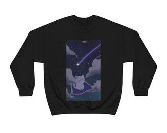 Anime Cat Crewneck Sweatshirt