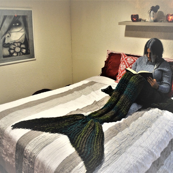 Mermaid Blanket Etsy