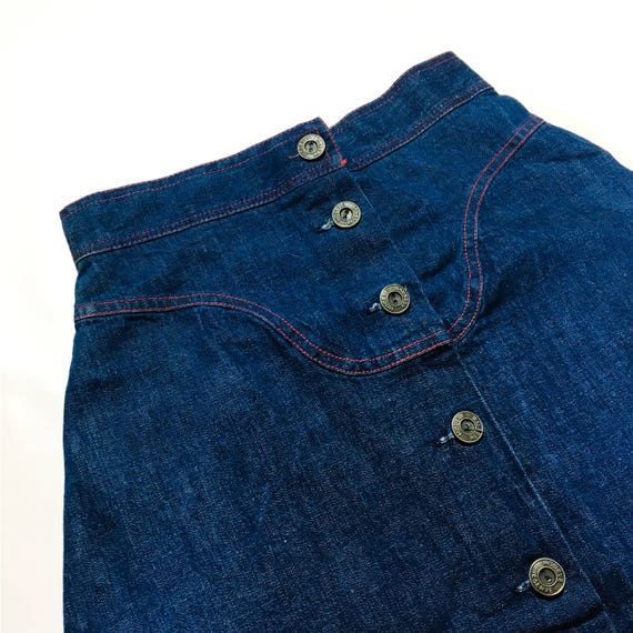 Vintage Denim Skirt - image 3