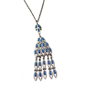 Vintage 1970’s Peacock Necklace