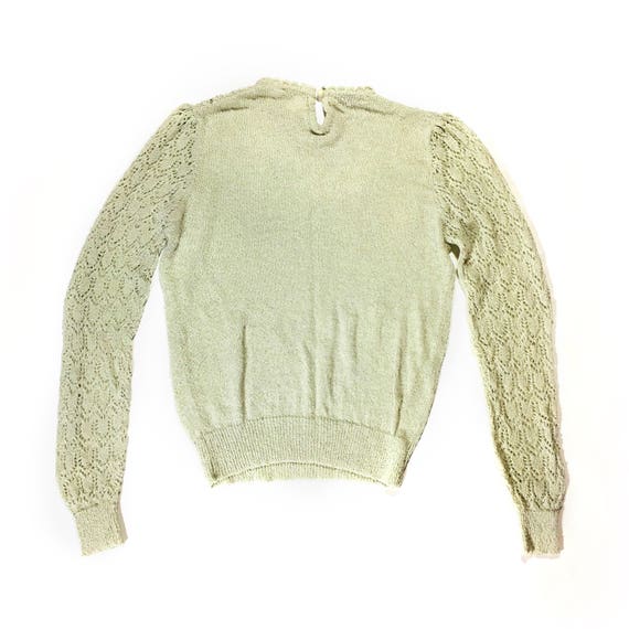 Vintage Crochet Lace Sweater - image 3