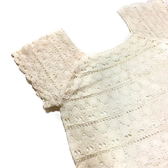 Vintage Crochet Mini Dress