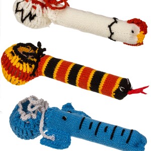 Willy warmer to choose from elephant snake or rooster knitting stuffing to warm the private parts of men small size image 2