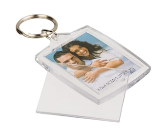 Photo frame key ring, easy to use to keep your loved ones close to you all day - For one or two photos