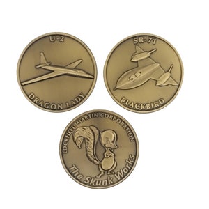 Lockheed Skunk Works Spy Plane Challenge Coin Collection GRP-0152