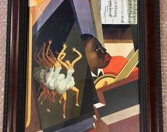 African American Vanity Fair Cover, 1928, Jazz, Framed Digital Print  LGS-0207