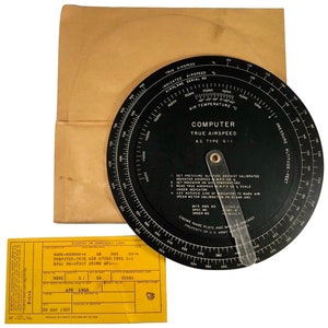 Type G-1 Airspeed Computer, WWII, New Old Stock  COM-0105