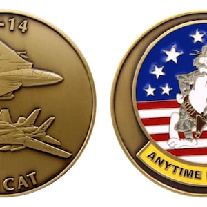 Grumman F-14 Tomcat Challenge Coin  CC-F-14