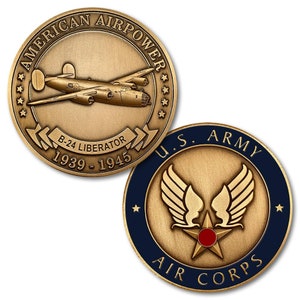 Consolidated B-24 Liberator Challenge Coin, 1 1/2&quot;  CC-B-24