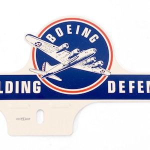 License Plate Topper, &quot;Boeing...Building Defense&quot;  OFF-0110