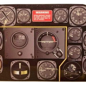 Miniature North American Aviation P-51D Mustang Instrument Panel MIN-P-51D