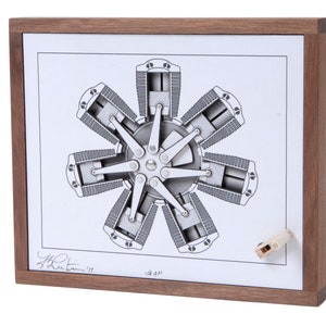 Radial Engine, Kinetic Art by Bradley N. Litwin ART-0115