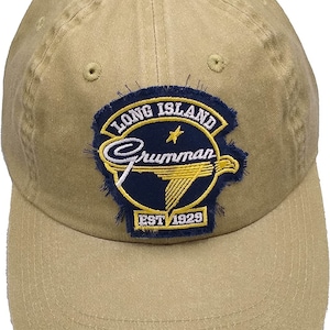 Chapéu Grumman Vintage Logo &quot;Worn Patch&quot;, cáqui ou azul HAT-0119