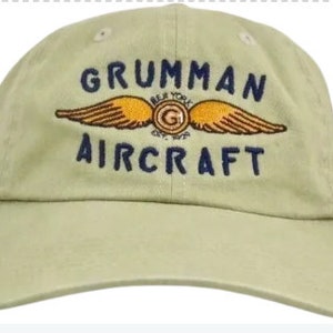 Boné de bola com asas bordadas Grumman HAT-0128
